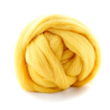 Kromski Merino Kammzug Standard in Gelb, Farbe 2