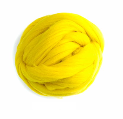 Kromski Merino Kammzug Standard in Zitrone, Farbe 66