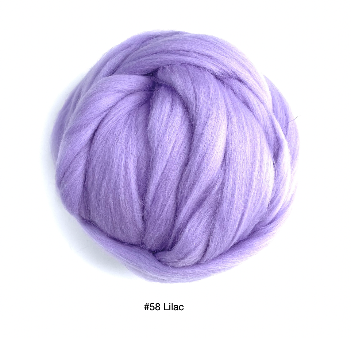 Kromski Merino Kammzug Standard in Flieder, Farbe 58