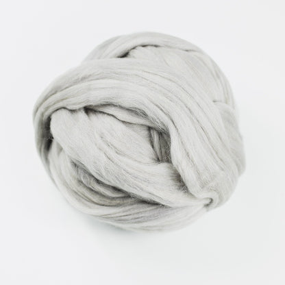 Kromski Merino Kammzug Standard in Metallgrau, Farbe 37