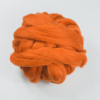 Kromski Merino Kammzug Standard in Orange, Farbe 1