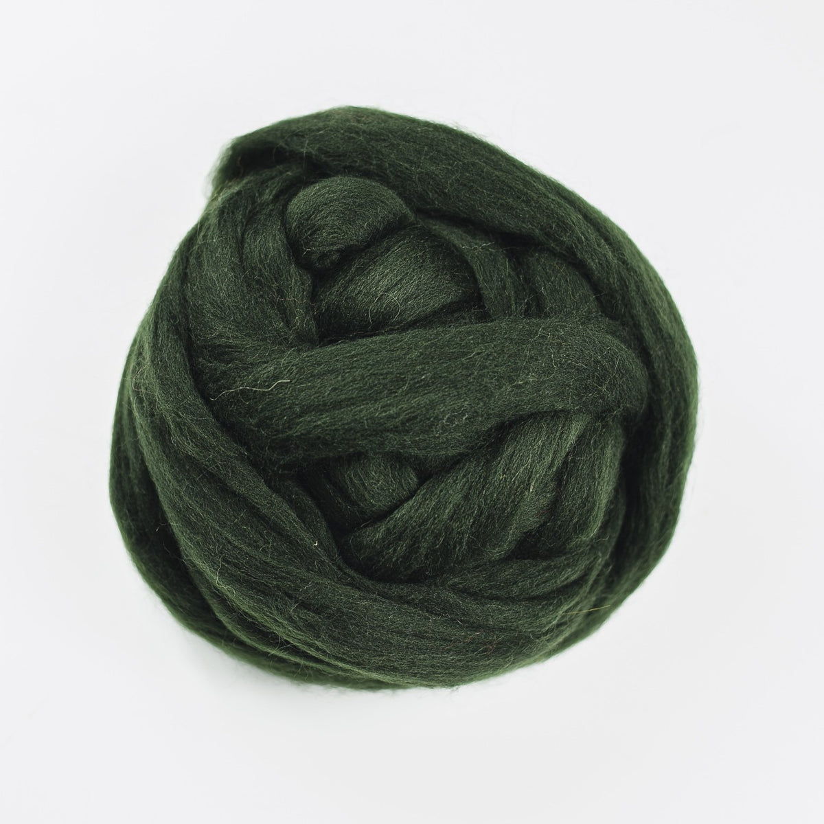 Kromski Merino Kammzug Standard in Dunkelgrün, Farbe 28